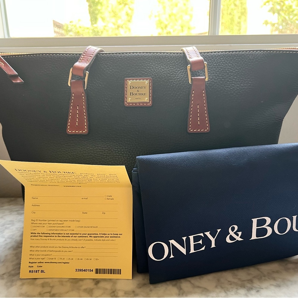 Dooney & Bourke Black Leather Tote